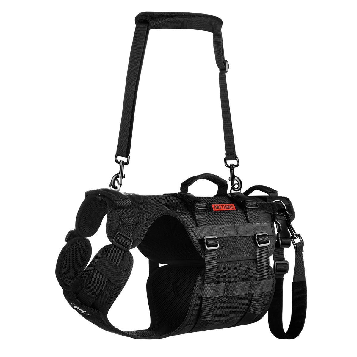 OneTigris dog lift harness front chest piece supports even weight distribution for comfortable lifts.