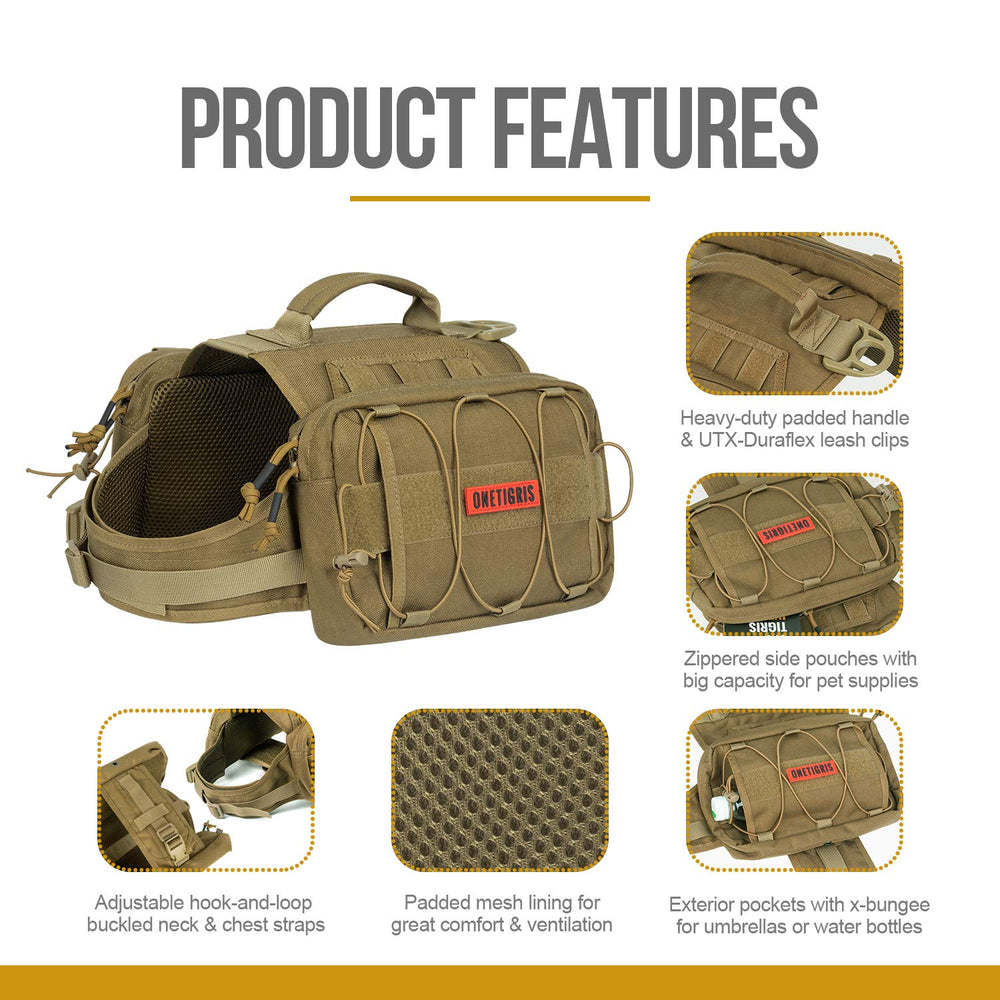 OneTigris Mammoth neck and chest straps offer customizable fit
