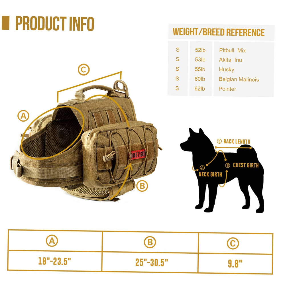 OneTigris Mammoth Duraflex buckles provide reliable closure and quick on/off