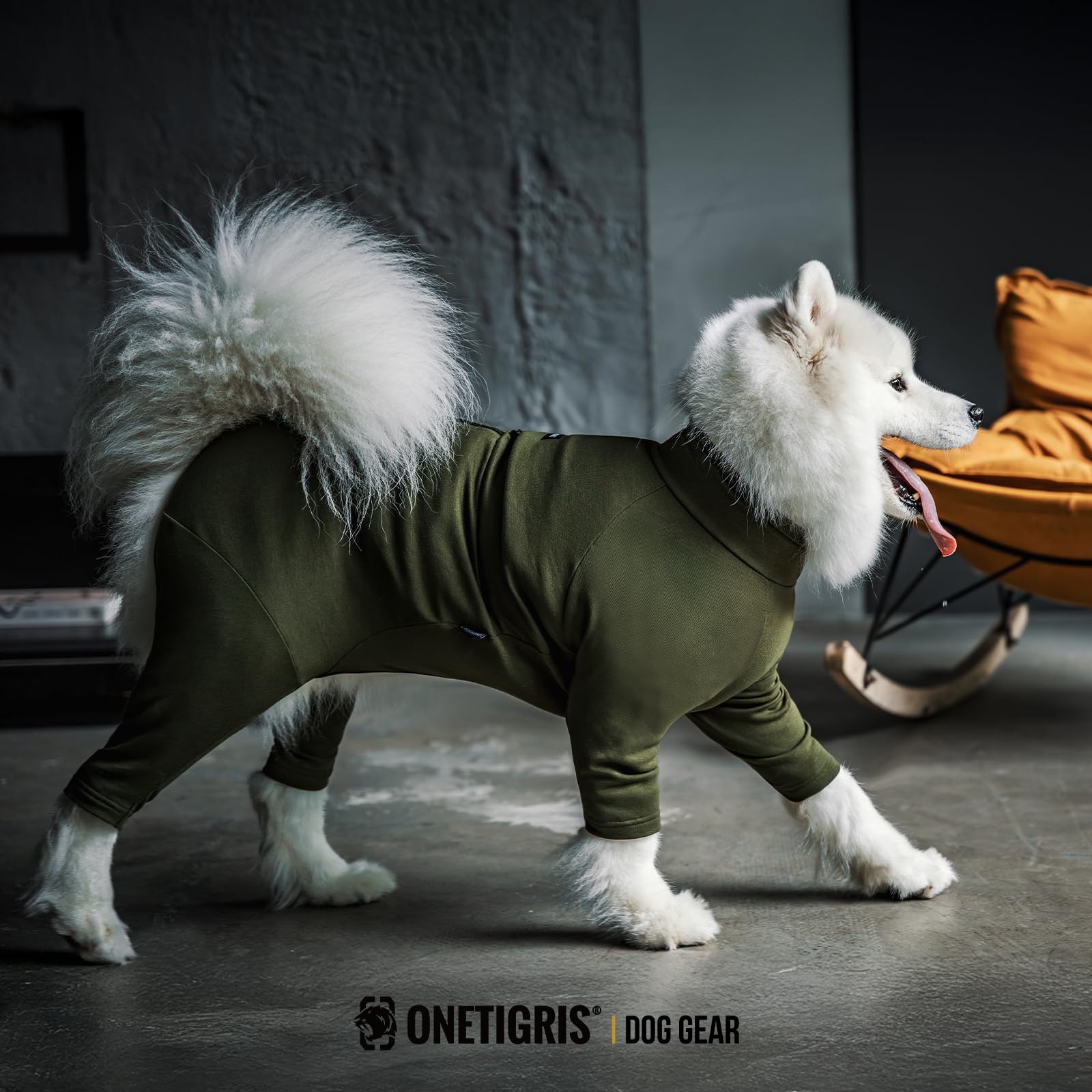 OneTigris Dog Pajamas interior lining provides skin-friendly warmth.