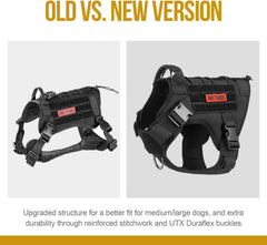 OneTigris Fire Watcher harness front with V-ring for secure leash attachment