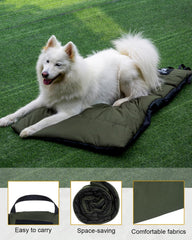 ONETIGRIS large dog bed measures 3.6ft by 2.2ft for roomy indoor lounging