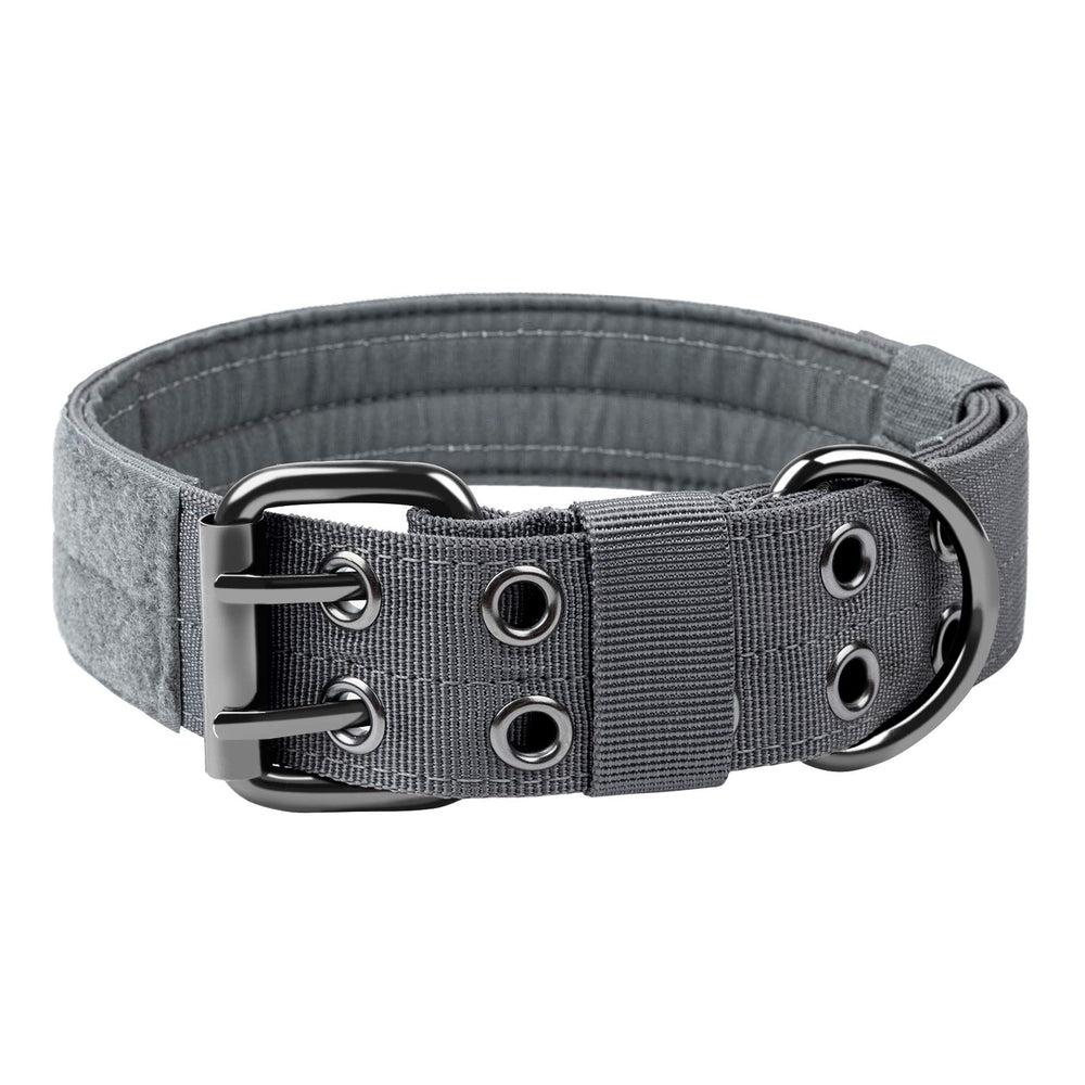 OneTigris military dog collar with padded nylon for everyday comfort during walks.