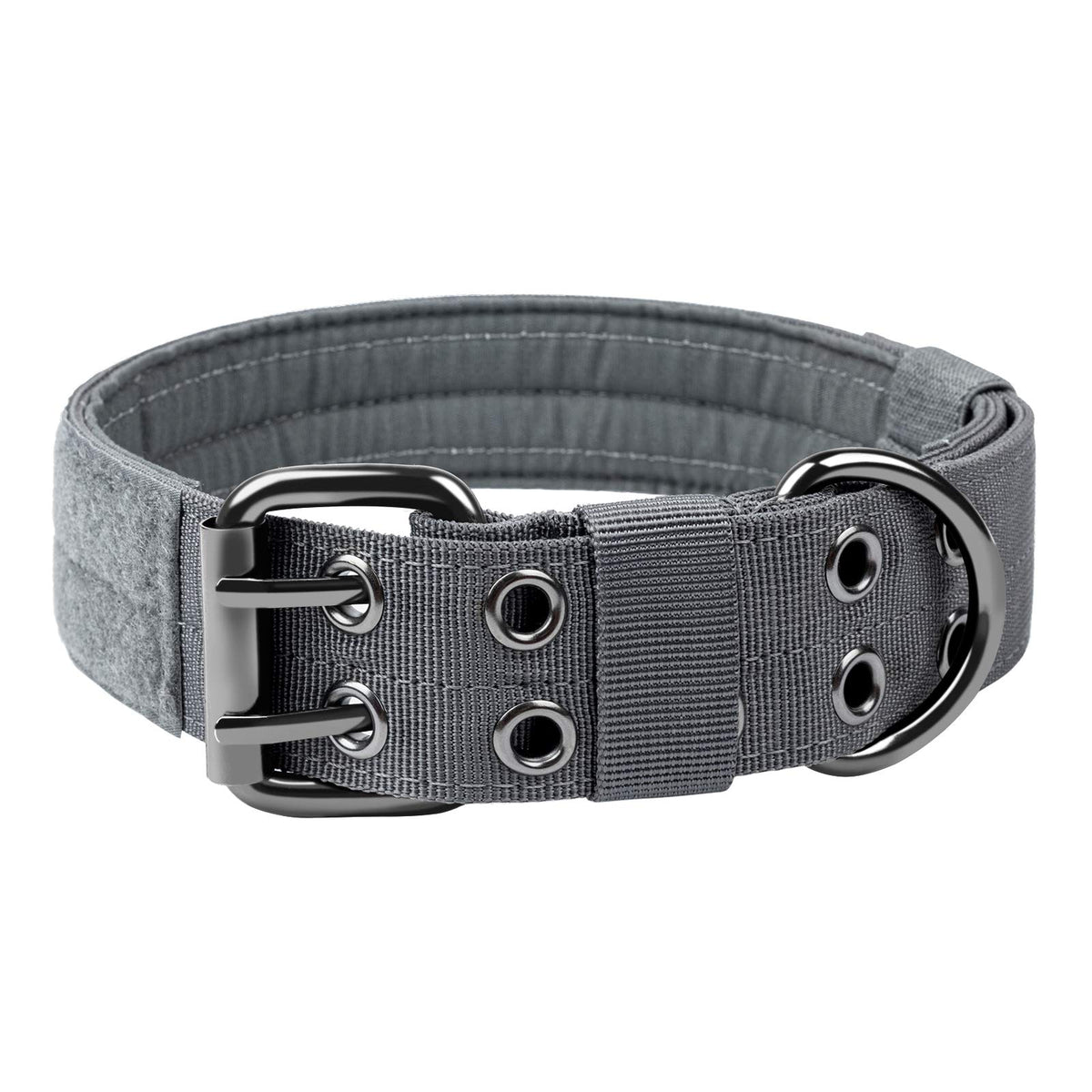 OneTigris military dog collar with padded nylon for everyday comfort during walks.