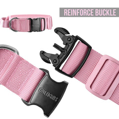 OneTigris military training dog collar control handle enables safer handling during training.