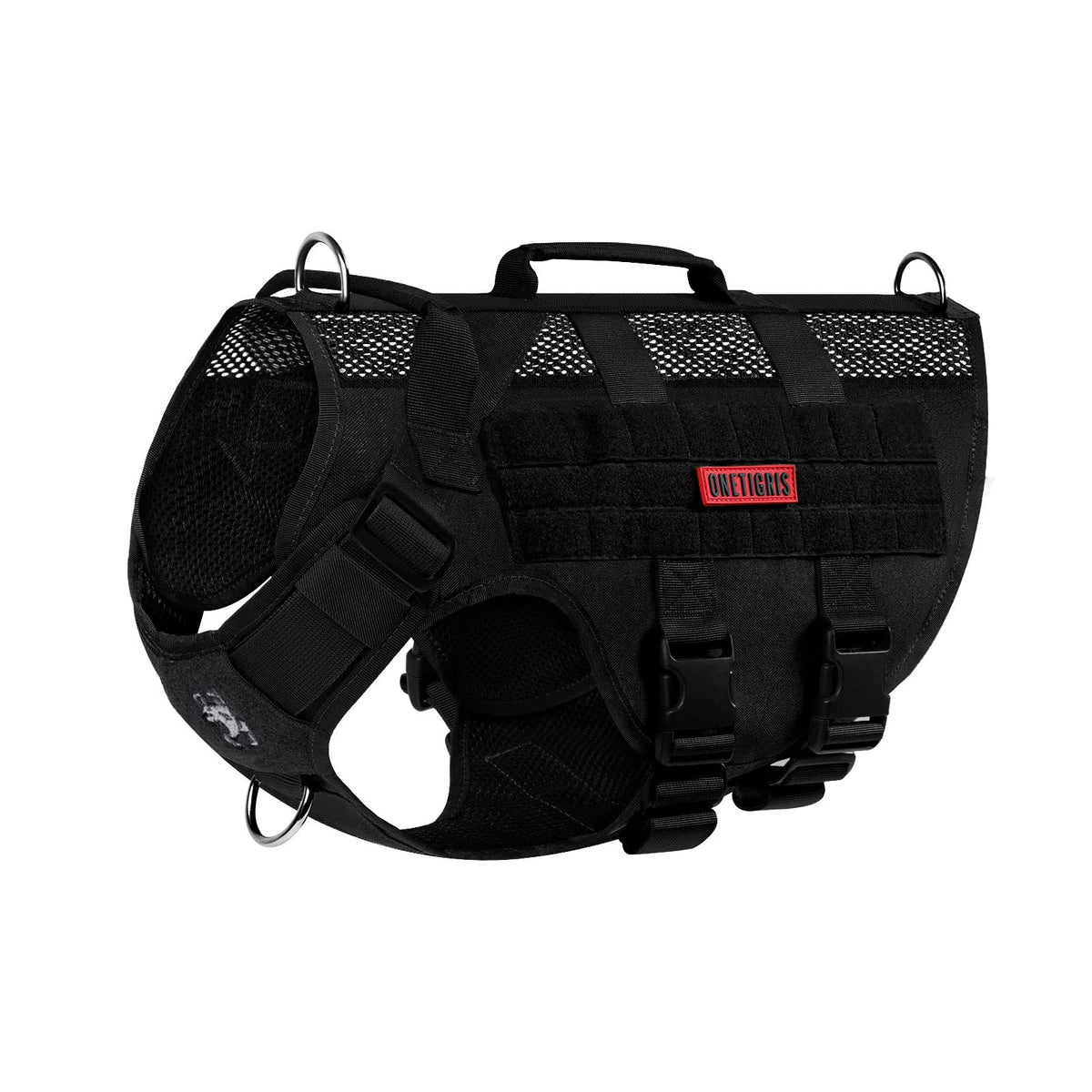 OneTigris No Pull harness front D-ring keeps control during outdoor walks.