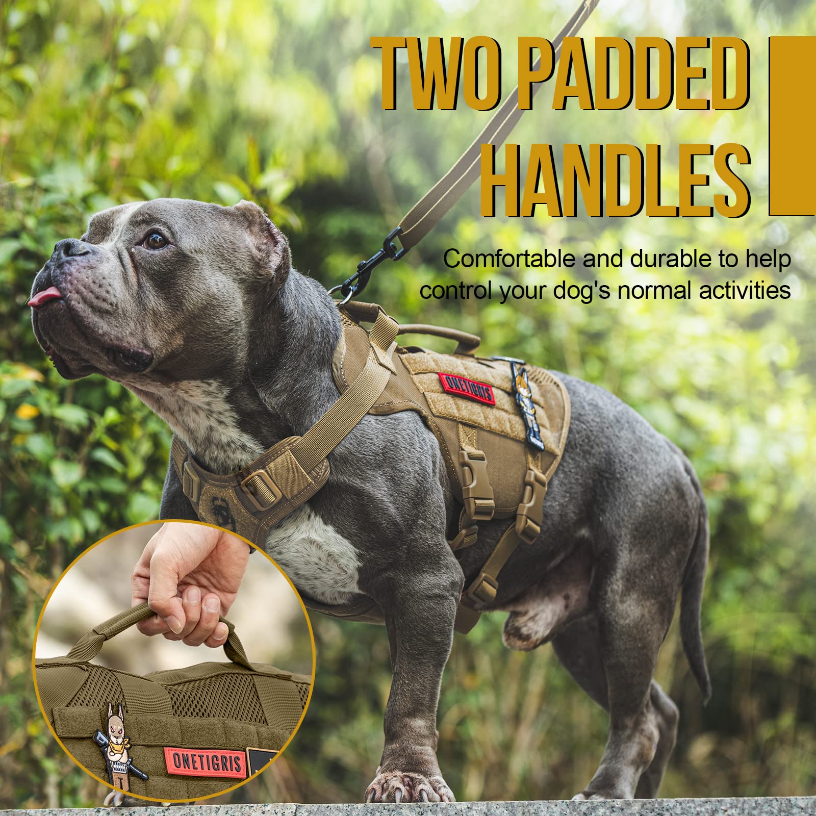 OneTigris No Pull Harness MOLLE-panel supports add-ons on hikes