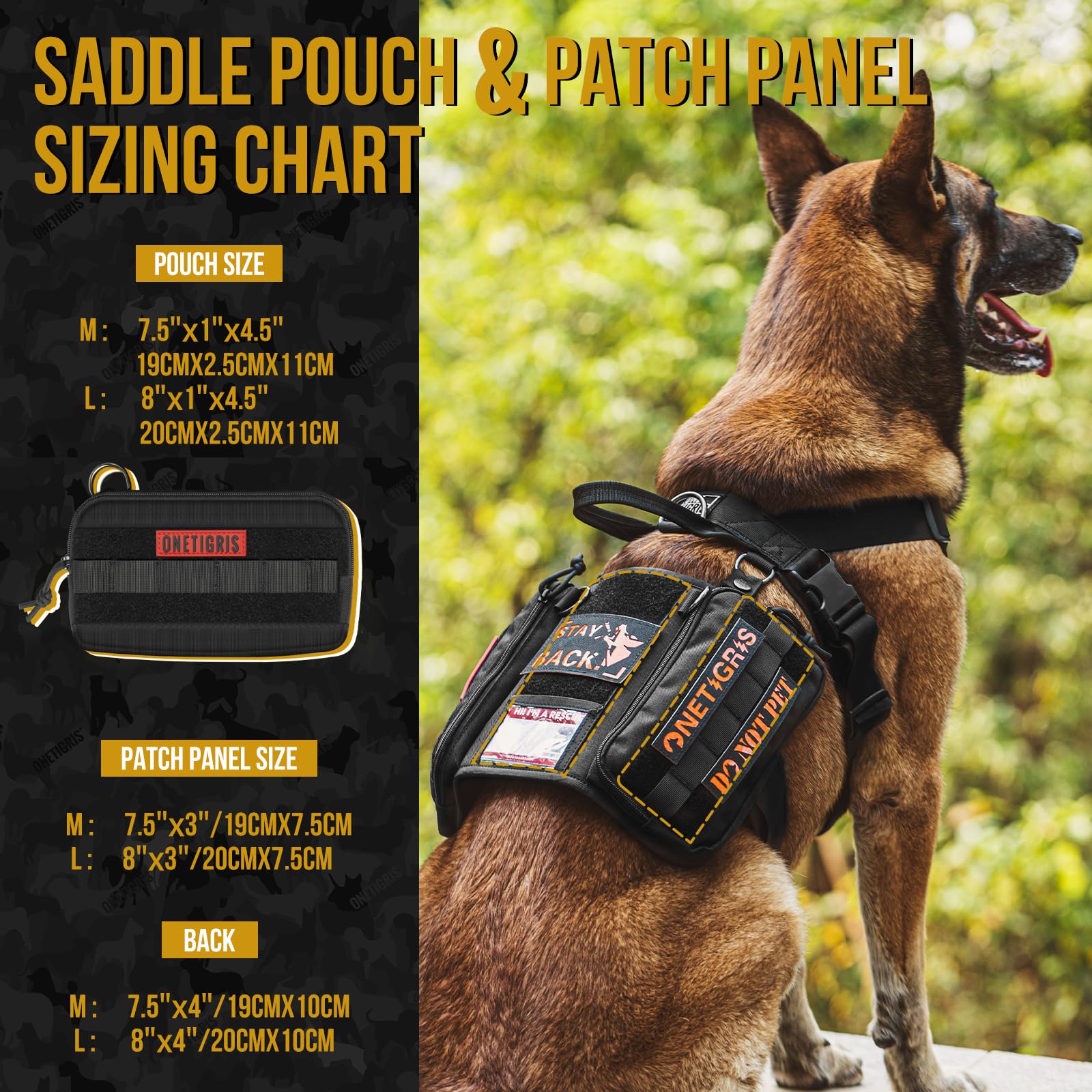 OneTigris vest with strong D-rings and quick-release buckles for secure use