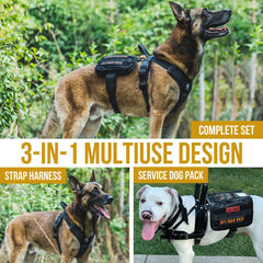 OneTigris service dog vest ID window for quick identification during outings