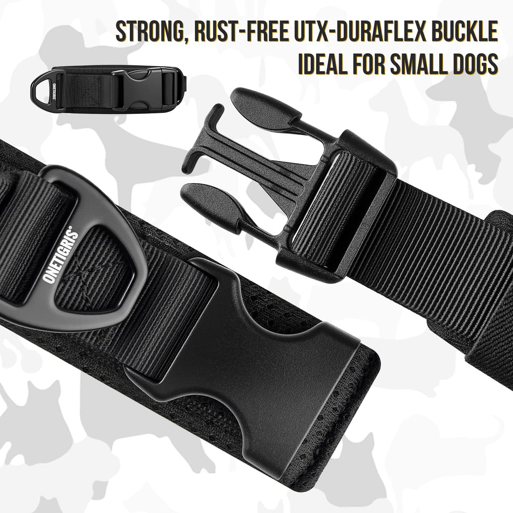 OneTigris size chart image helps measure neck for a proper snug fit