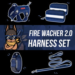 OneTigris blue harness top handle for easy traffic control during walks