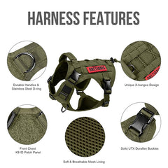 OneTigris harness hook-and-loop panels enable ID badges and patches.