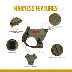 ONETIGRIS loop panel and ID badge area for quick identification
