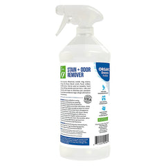 Only Natural Pet enzyme-powered stain-eliminator label closeup highlights fresh citrus scent.