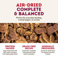 Only Natural Pet MaxMeat air-dried slices ready to serve as convenient kibble-style bites