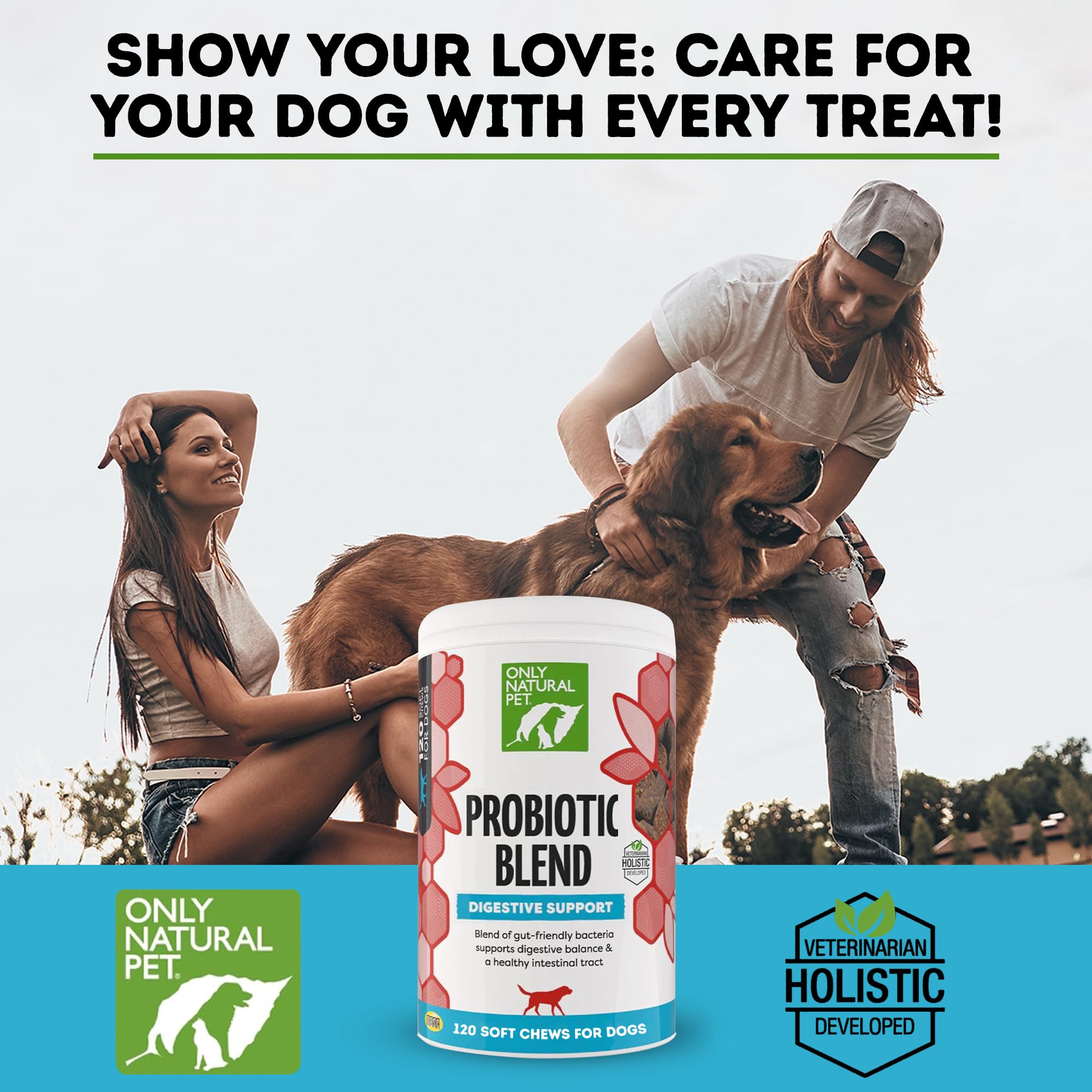 Only Natural Pet probiotic puppy use indicating gentle gut support