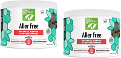 Only Natural Pet AllerFree Advanced dog supplement bottle front supports immune and respiratory comfort.