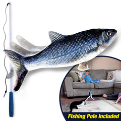 Ontel Flippity Fish catnip refill pouch attracts cats during play