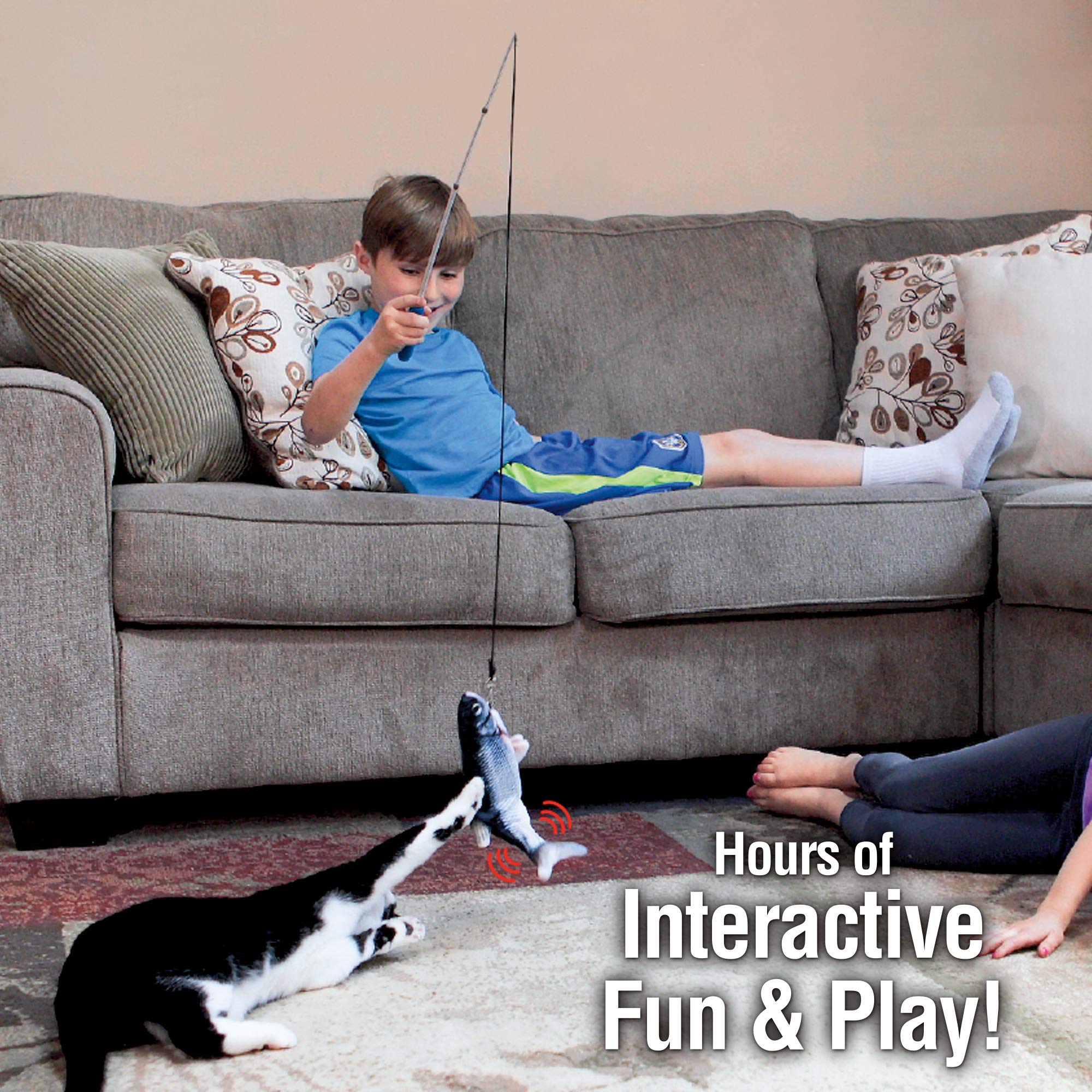 Ontel Flippity Fish durable non-toxic cover withstands enthusiastic play