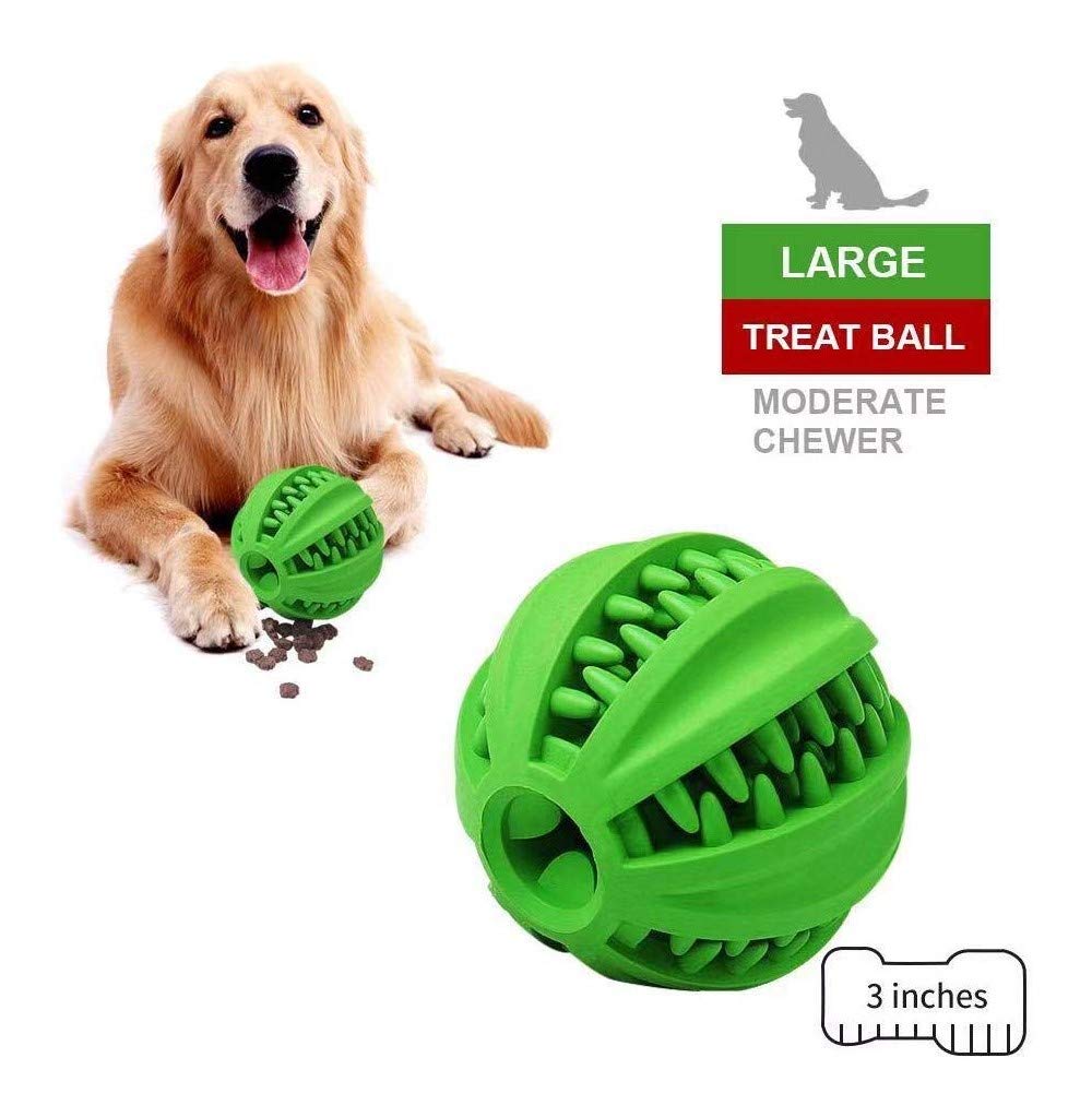 ONTWOPETS Dog Ball Toy centre holds treats for extended interactive play.