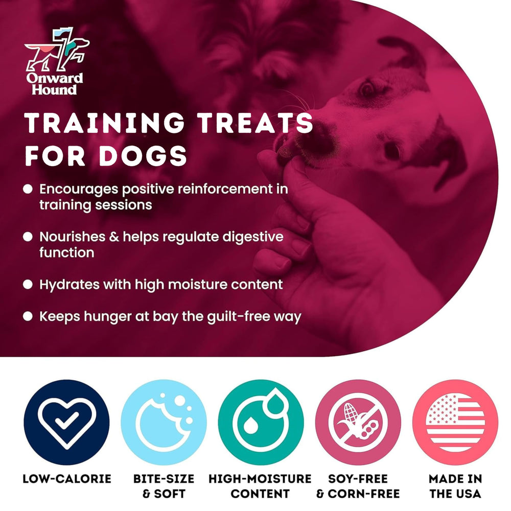 Onward Hound training treats low-calorie option image highlights bite-sized reinforcement