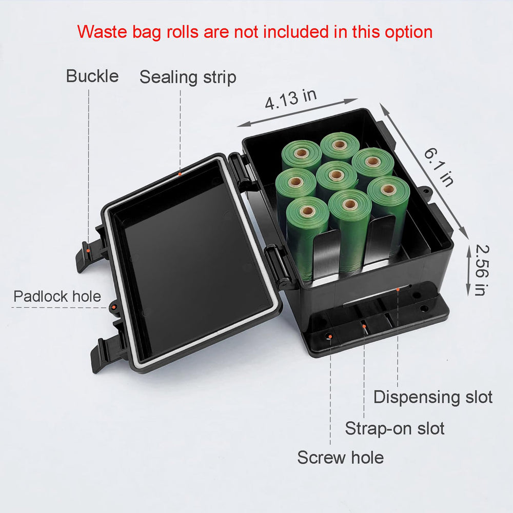 Onybte ABS plastic durable outdoor dispenser stays sturdy against weather elements.