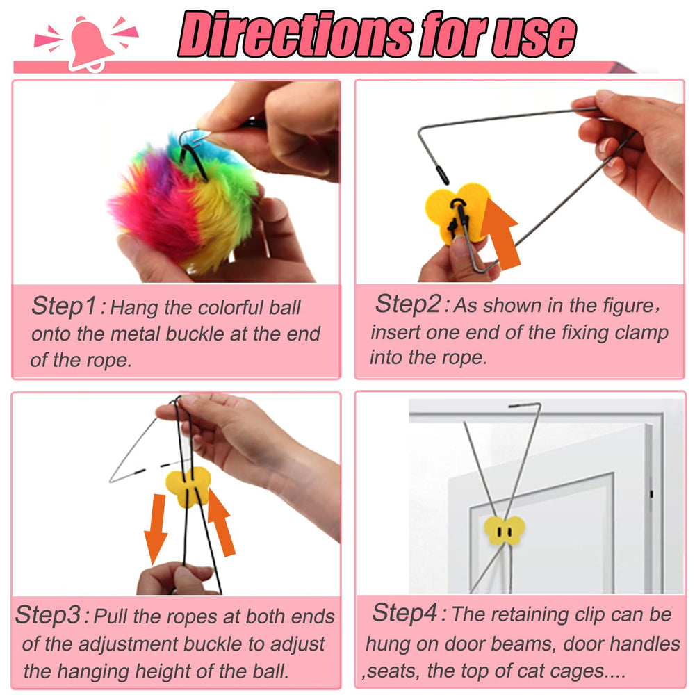 OODOSI toy encourages indoor cats to exercise and stay active in small spaces.