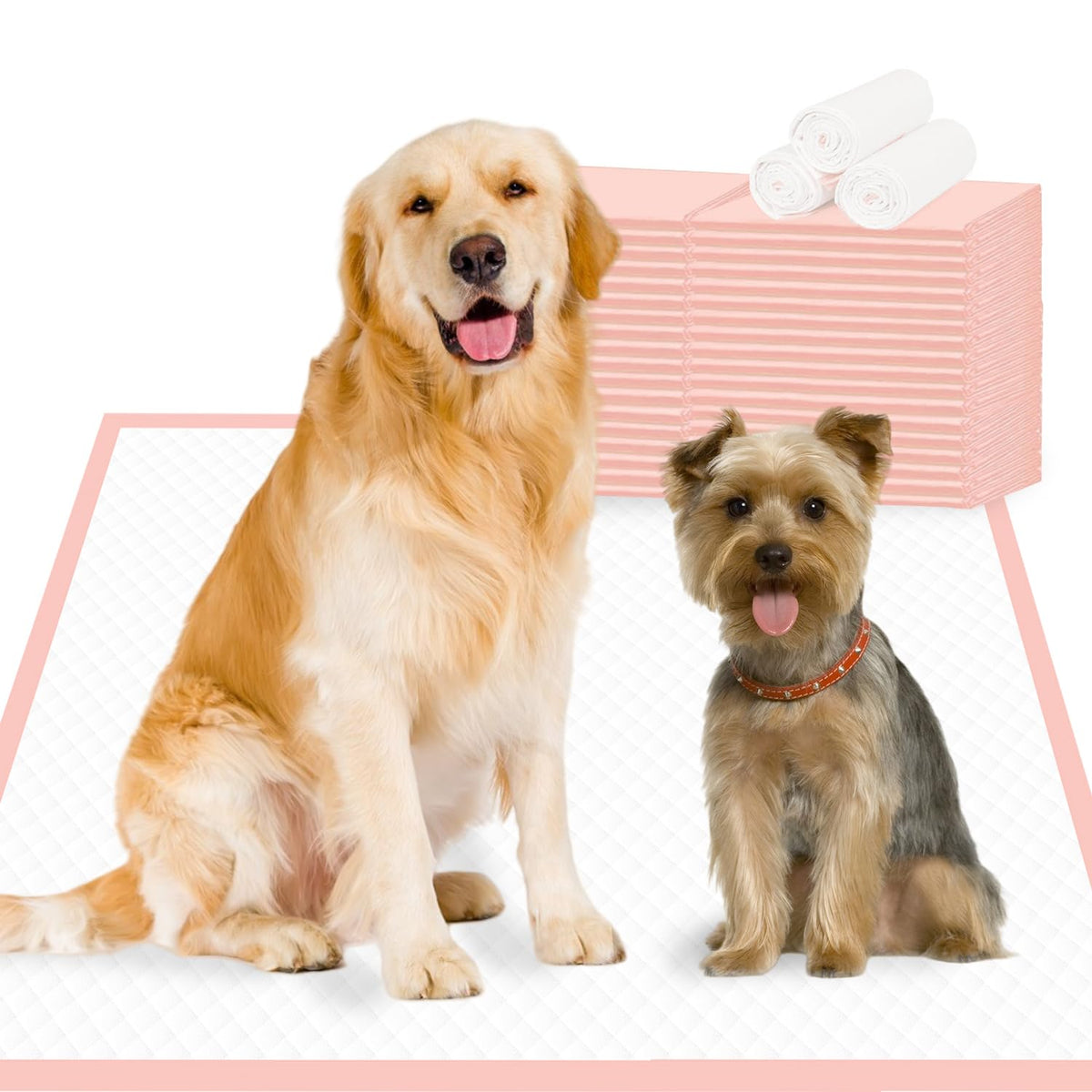 Oomicat pink 6-layer pee pad shows quick-drying training support.