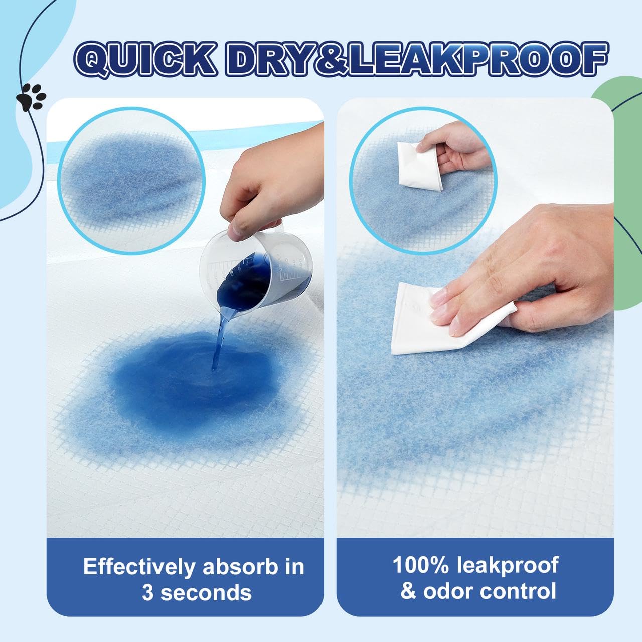 Oomicat Puppy Pads XL soft surface detail supports pet comfort.