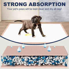 Oomicat XXL urine underpad highlights leakage protection for floors.