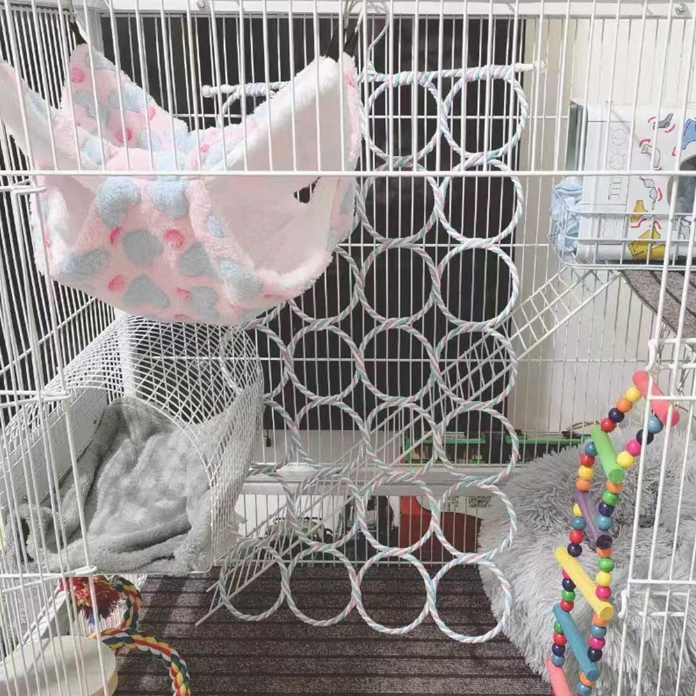 Oooct colorful paper rattan exterior decorating the cage and engaging pets