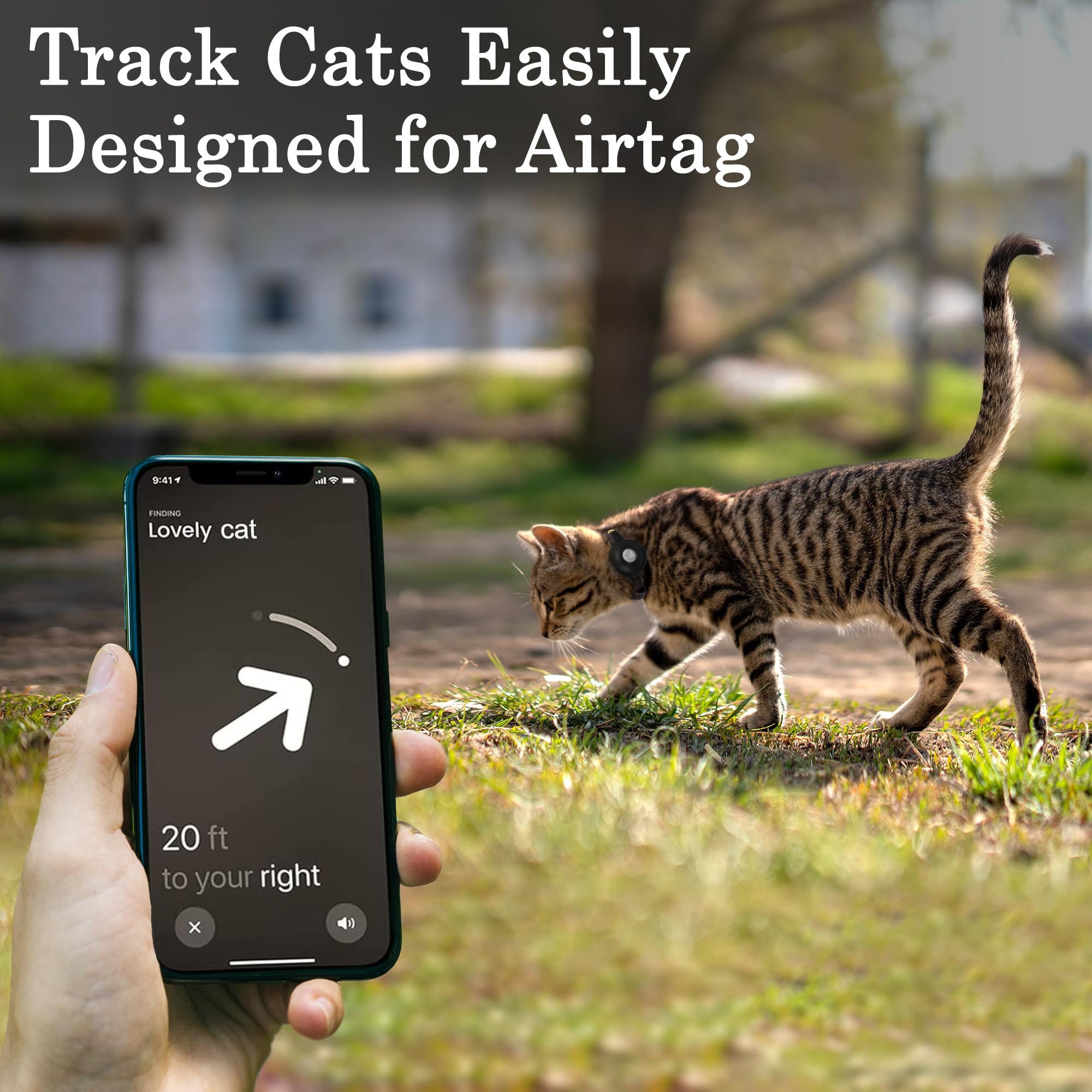 OOPSDOGGY airTag holder slim design close-up highlighting unobtrusive daily tracking.