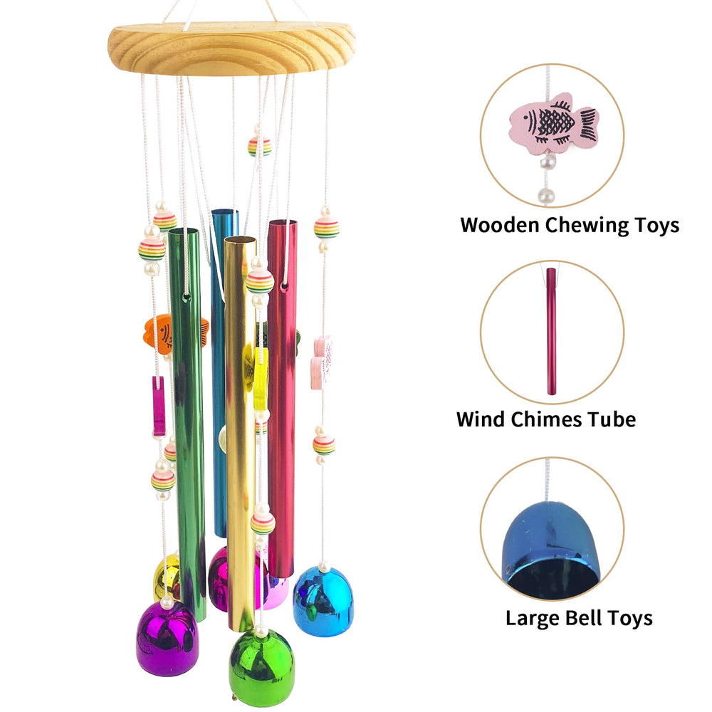 OOXYG wind chime toy demonstrates hours of play and enrichment for chickens.