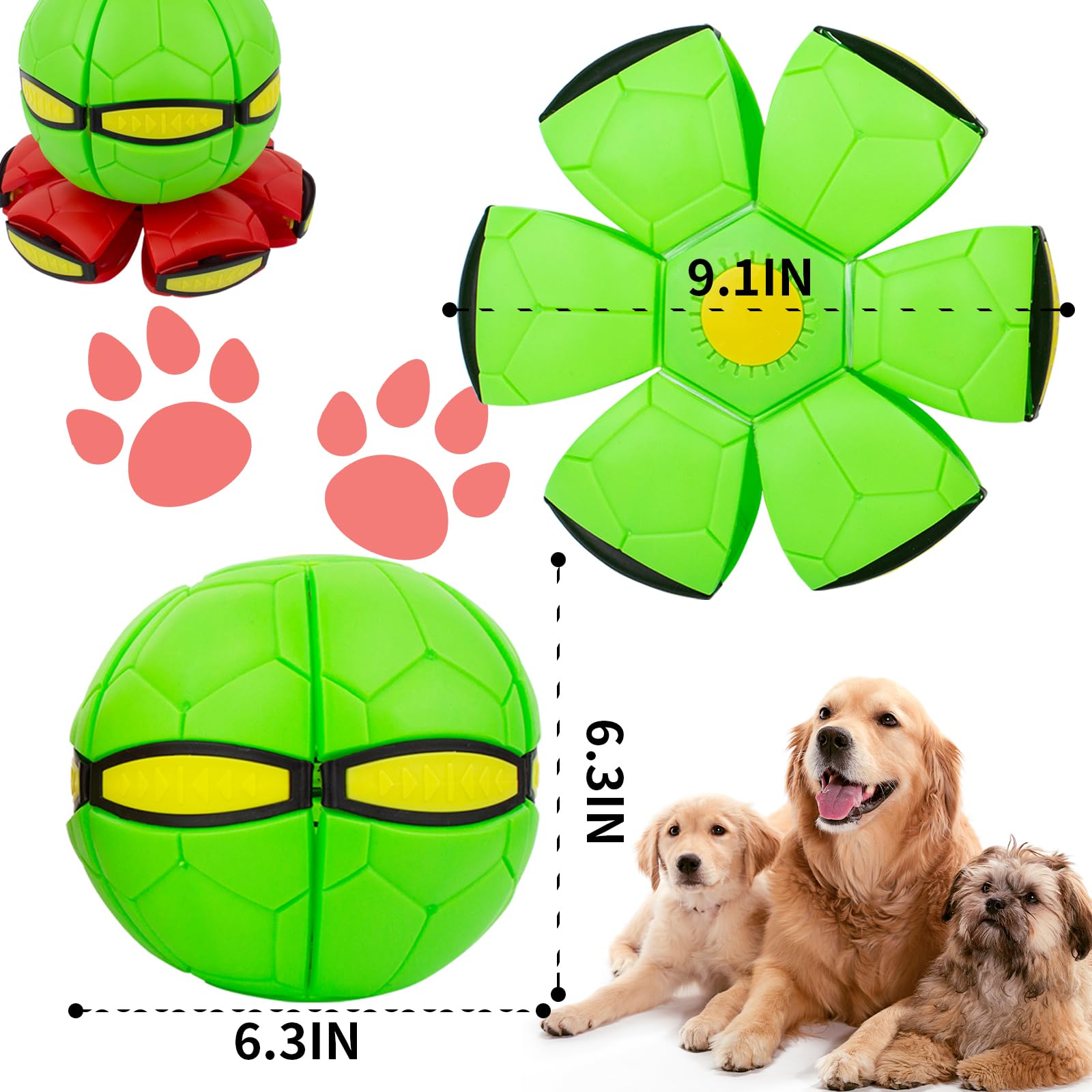 OOXYG Magic Bouncing Ball – switches to flying disc for versatile outdoor fun.