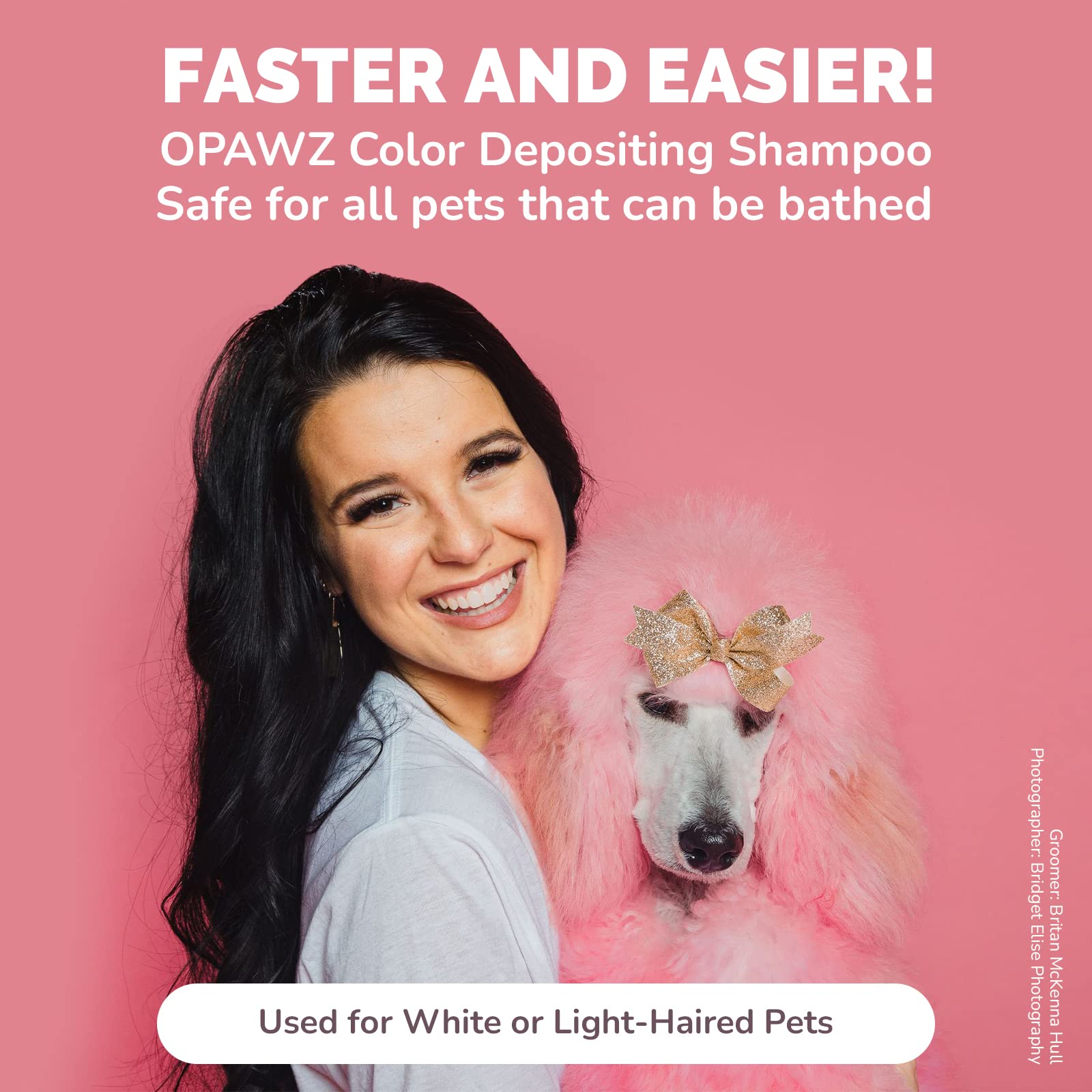 OPAWZ Color Depositing Shampoo foam lather reveals even coat coverage