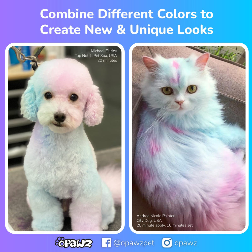 OPAWZ Color Depositing Shampoo wait time of 10-30 minutes enhances color