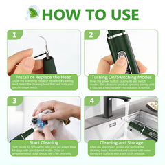 Opdent replaceable tips provide sustained cleaning performance between replacements.