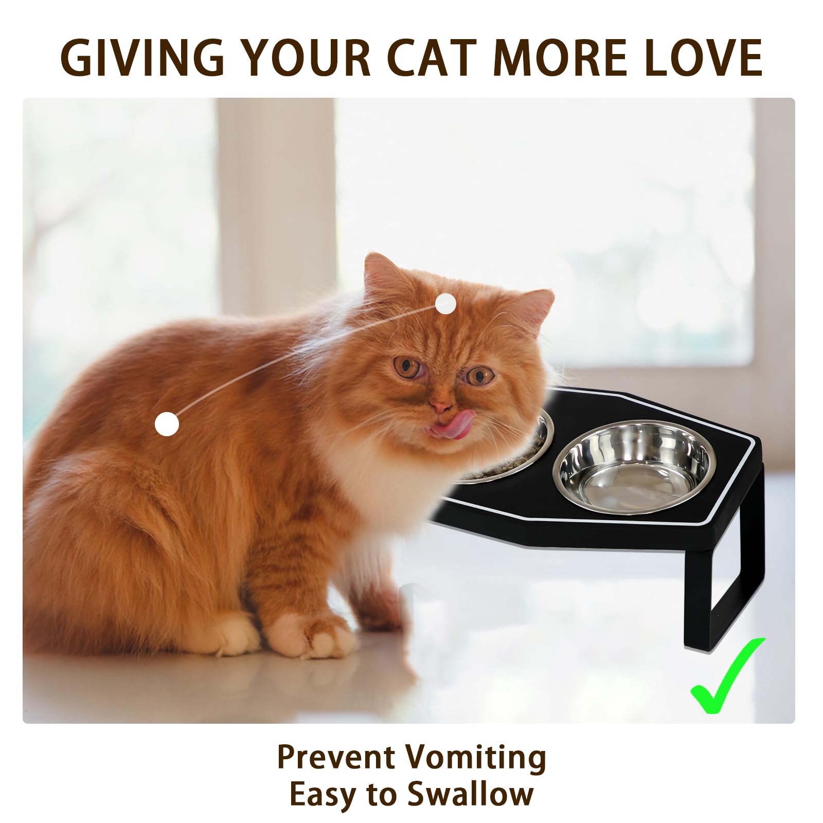 OPELETNNT non-slip feet keep bowls steady during meals.