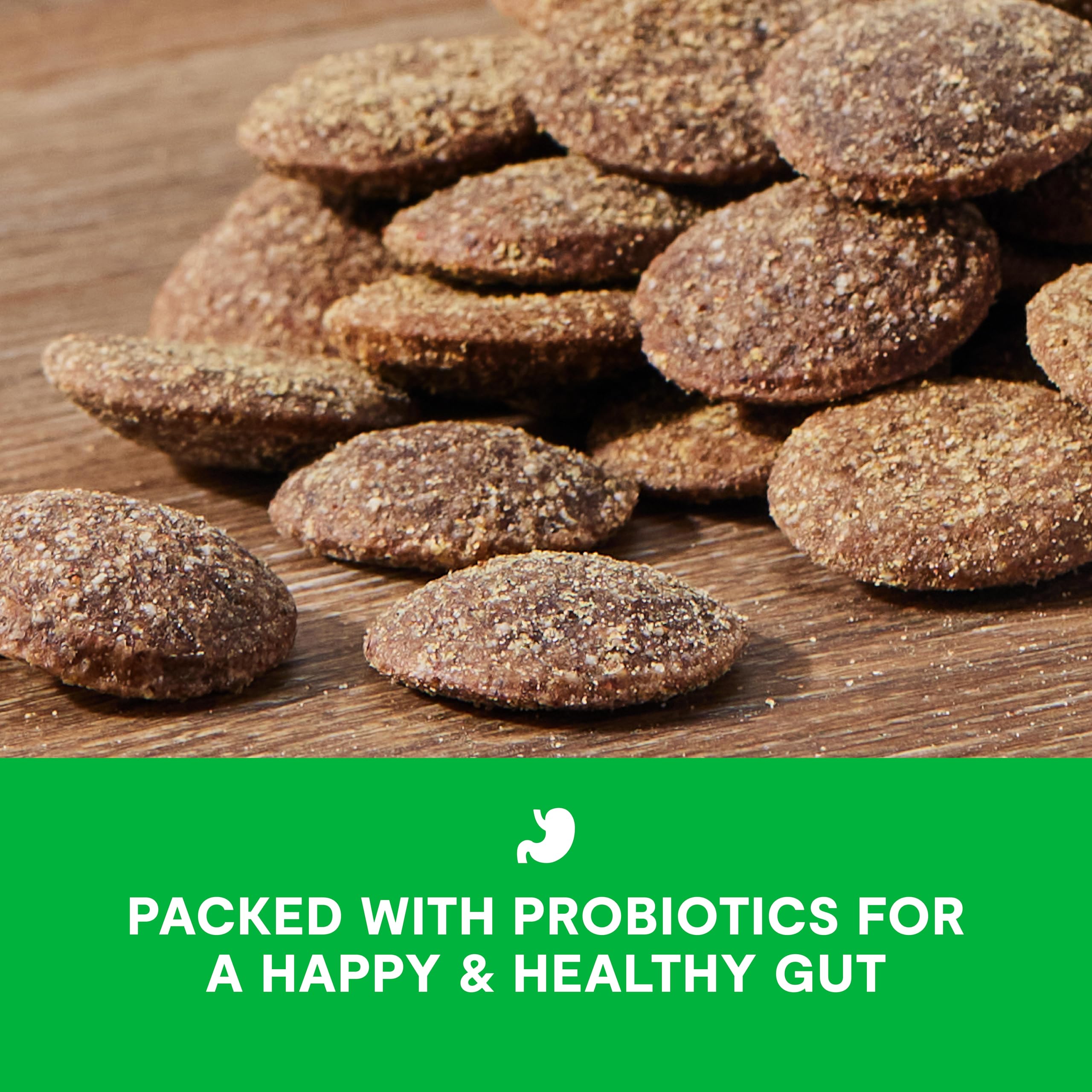 Open Farm Better Biscuits with probiotics promote digestive comfort.