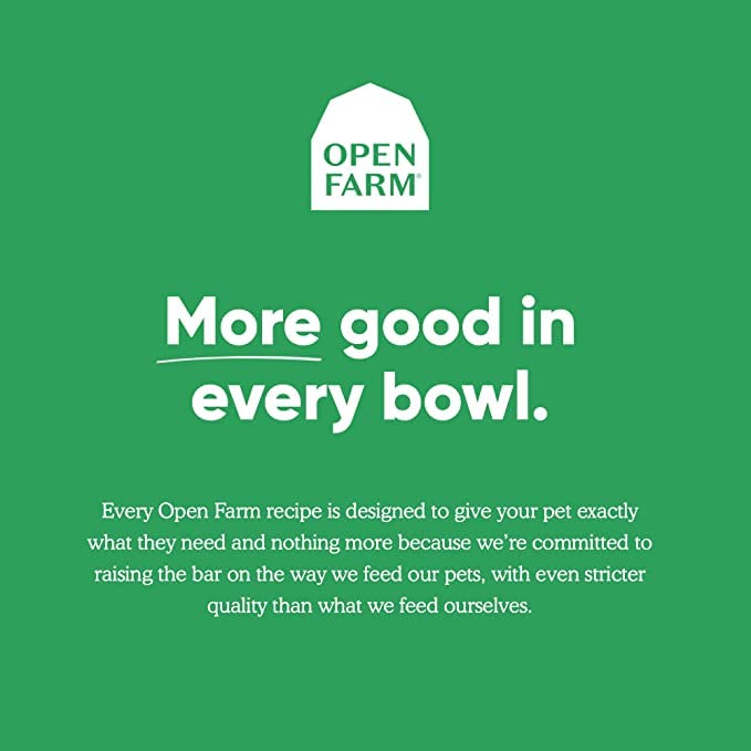 Open Farm bone broth dog-cat bowl, tasty topper boosts flavor.