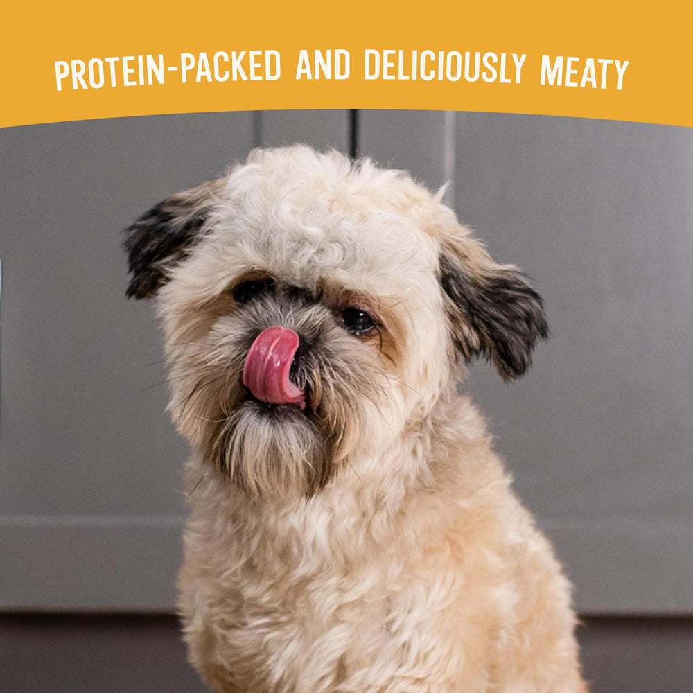 Open Farm bone broth infusion looks rich and flavorful to boost palatability.