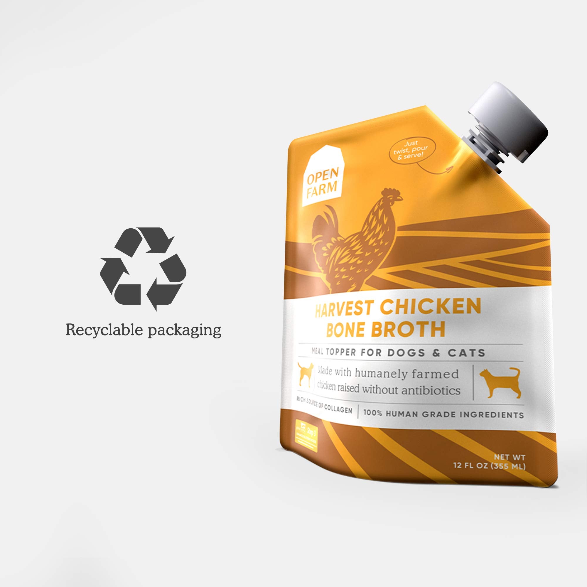 Open Farm farm-sourced proteins come from audited high-welfare farms.