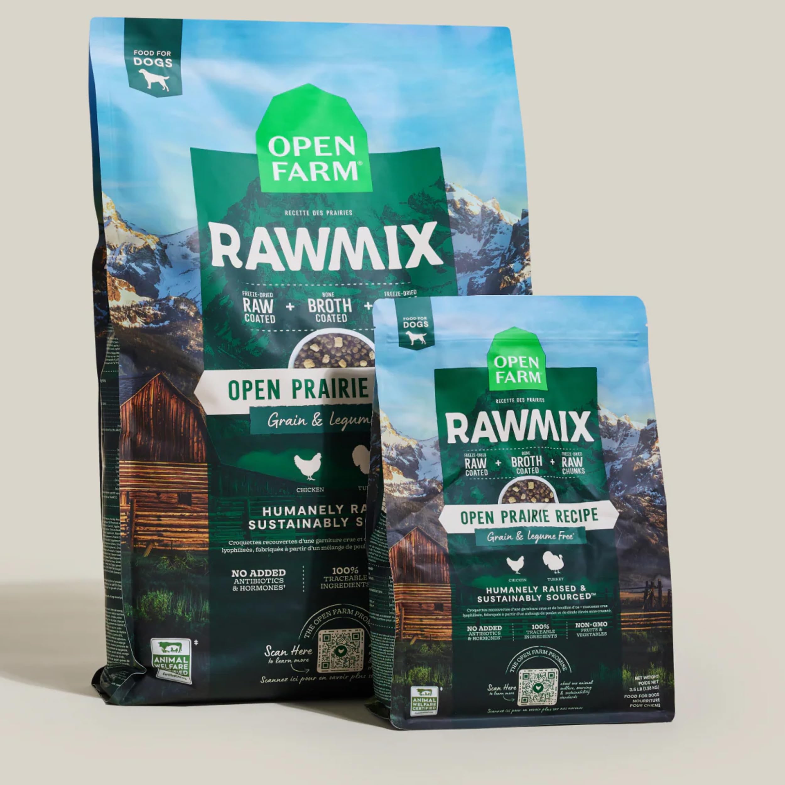 Open Farm chicken and turkey ingredients highlight humane sourcing