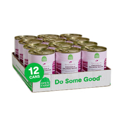 Open Farm dog food pate smooth texture close-up highlighting creamy surface for picky eaters