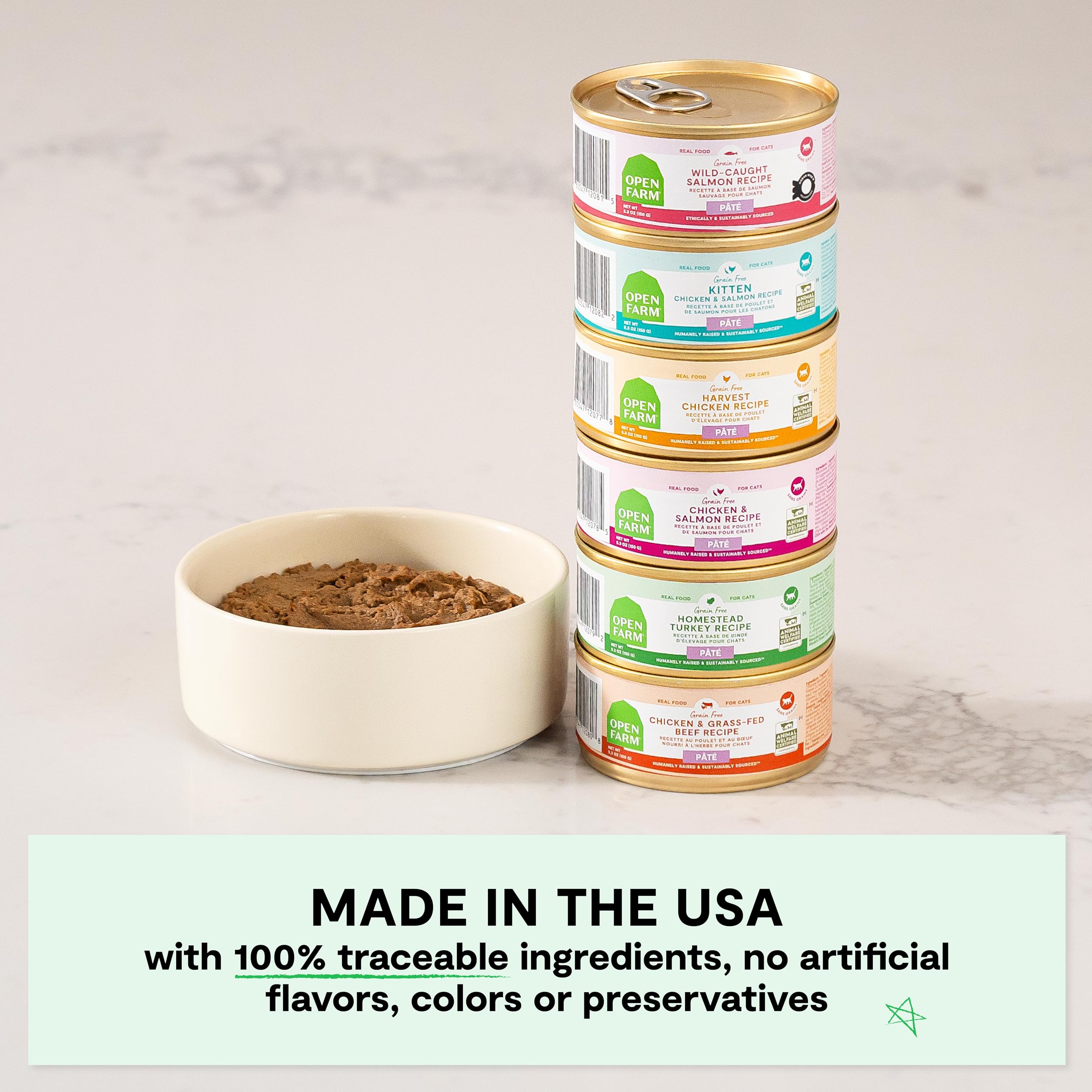 Open Farm ethically sourced ingredients emphasize traceability and animal welfare
