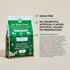 Open Farm ingredient tray shows traceable, ethically sourced components.