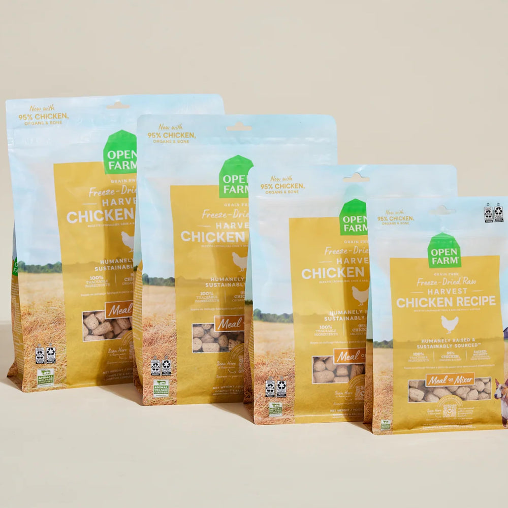Open Farm freeze dried process emphasizes flavor and nutrients without preservatives