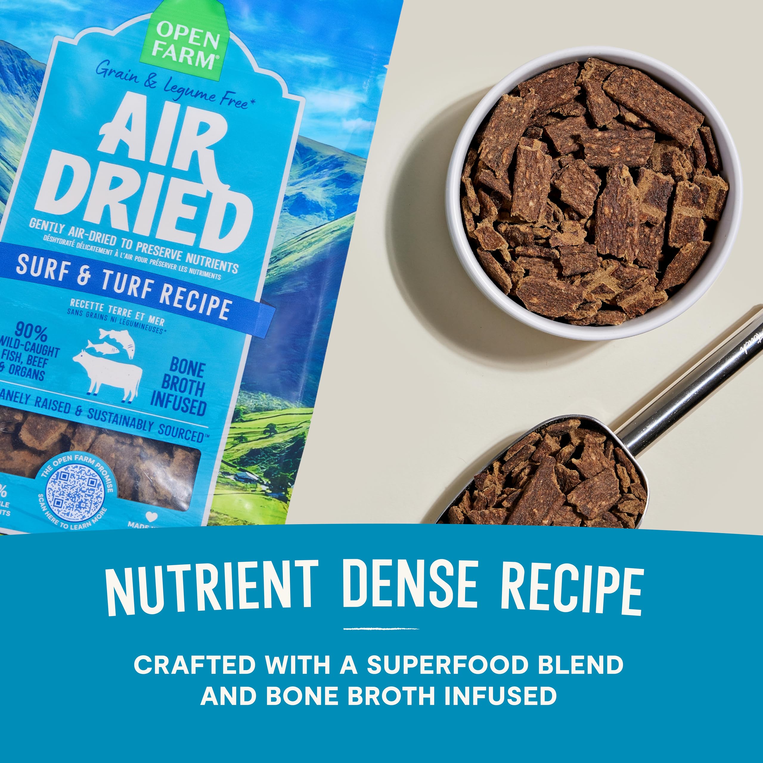 Open Farm grain-free legume-free dog food designed for sensitive diets