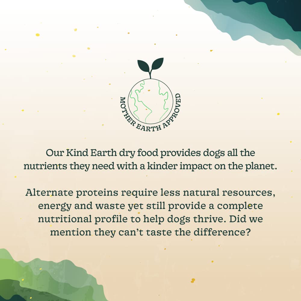 Open Farm Kind Earth sustainability graphic communicates responsible sourcing and recycling-minded packaging.