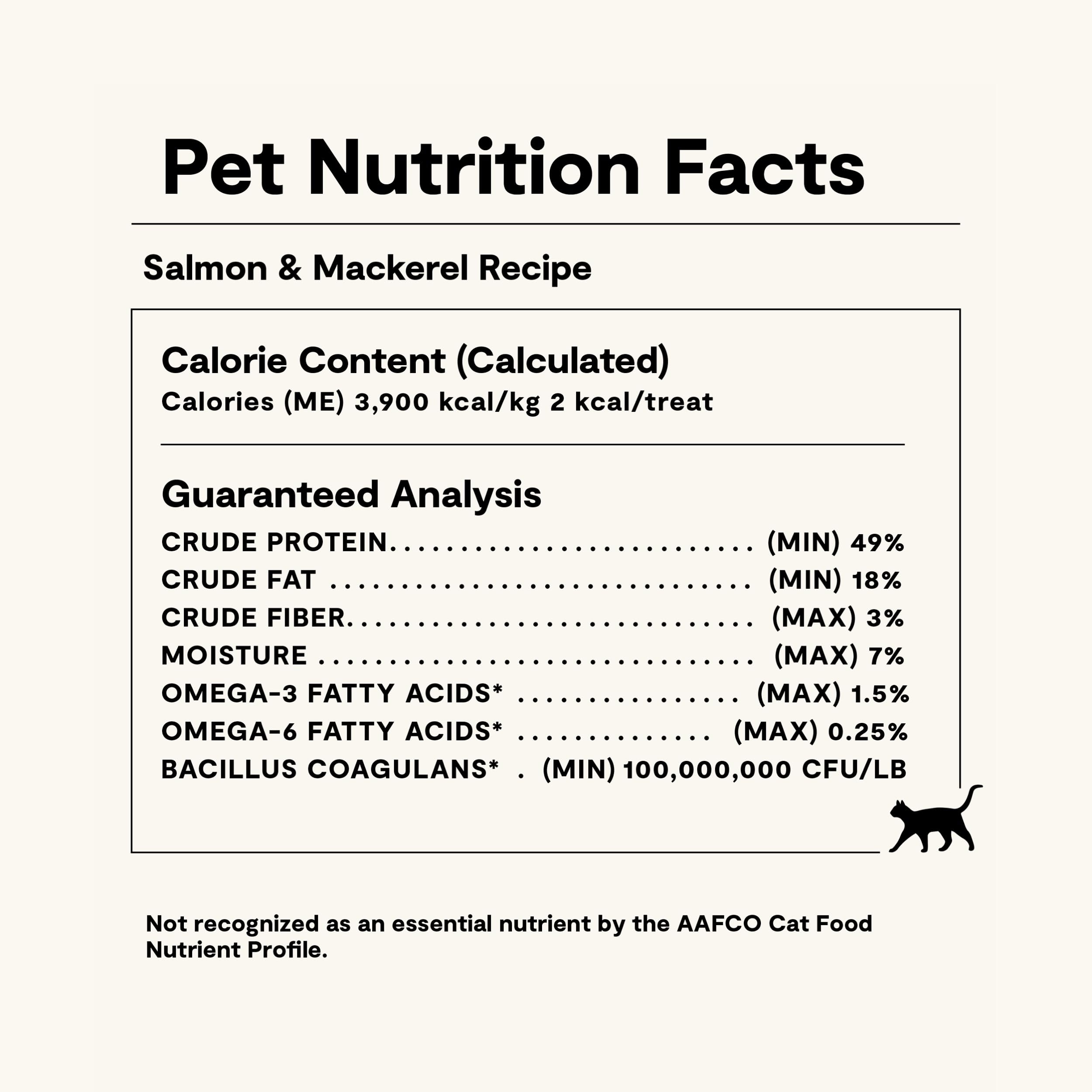 Open Farm Kitty Cubes omega image focusing on skin and coat health benefits